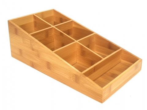 Bamboo tea bag holder